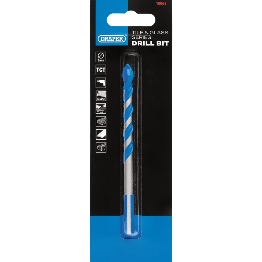 TCT Tile and Glass Drill Bit, 8 x 114mm