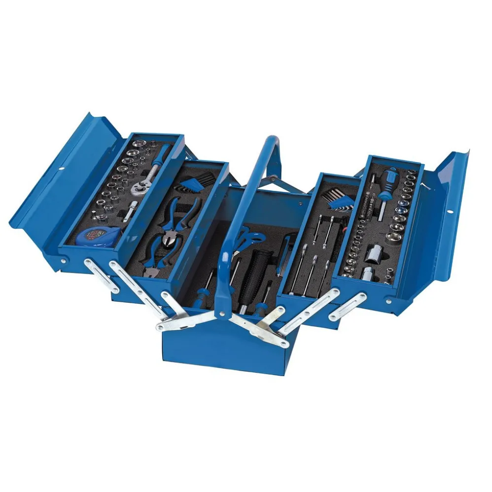 Tool Kit in Steel Cantilever Toolbox (126 Piece)