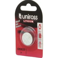 Uniross Lithium Coin Cell CR2025 Battery