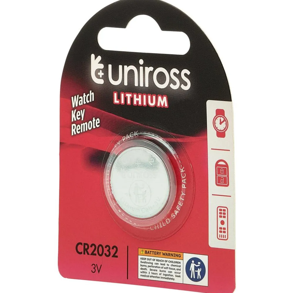 Uniross Lithium Coin Cell CR2032 Battery