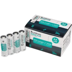 Uniross LR6 AA Power Plus Alkaline Batteries (Pack of 24)