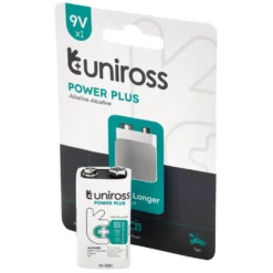 Uniross 6LR61 9V Power Plus Alkaline Battery