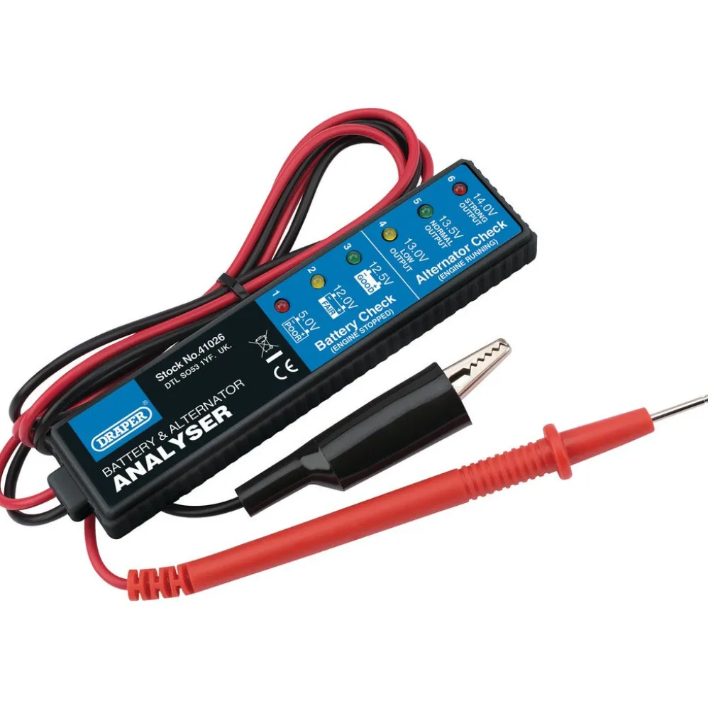12V Battery and Alternator Analyser