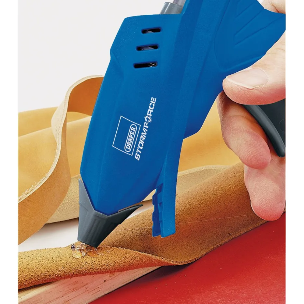 230V Draper Storm Force® Glue Gun, 100W, 6 x Glue Sticks