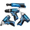 12V Drill Drive and Ratchet Interchange Kit II, 2 x 1.5Ah Li-ion Batteries, 1 x Fast Charger and 1 x Tool Bag