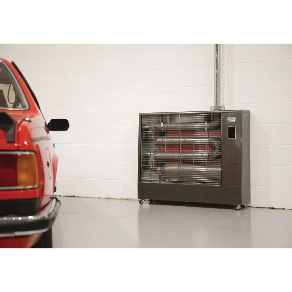 230V Far Infrared Diesel Heater with Flue Kit, 67,500 BTU/19.8kW