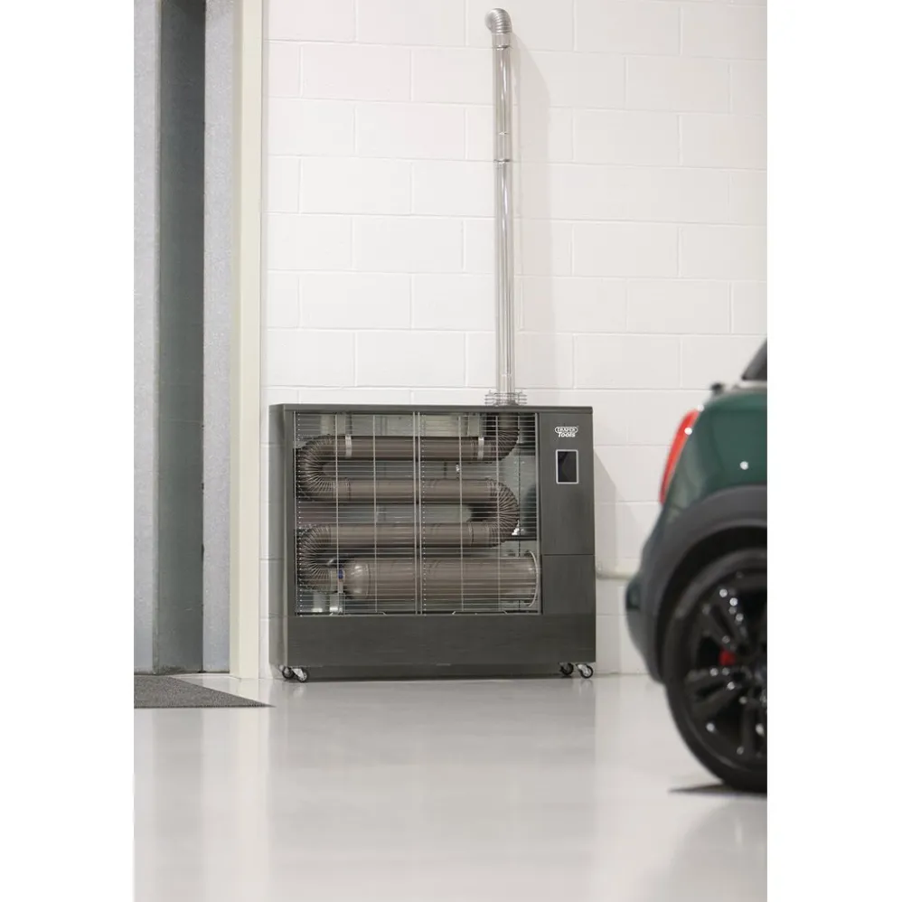 230V Far Infrared Diesel Heater with Flue Kit, 67,500 BTU/19.8kW