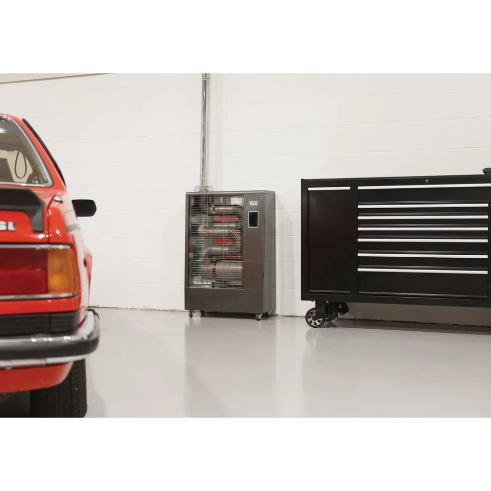 230V Far Infrared Diesel Heater with Flue Kit, 40,000 BTU/11.6kW