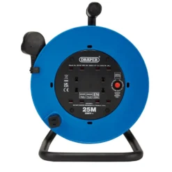 230V Heavy Duty Industrial Four Socket Cable Reel, 25m
