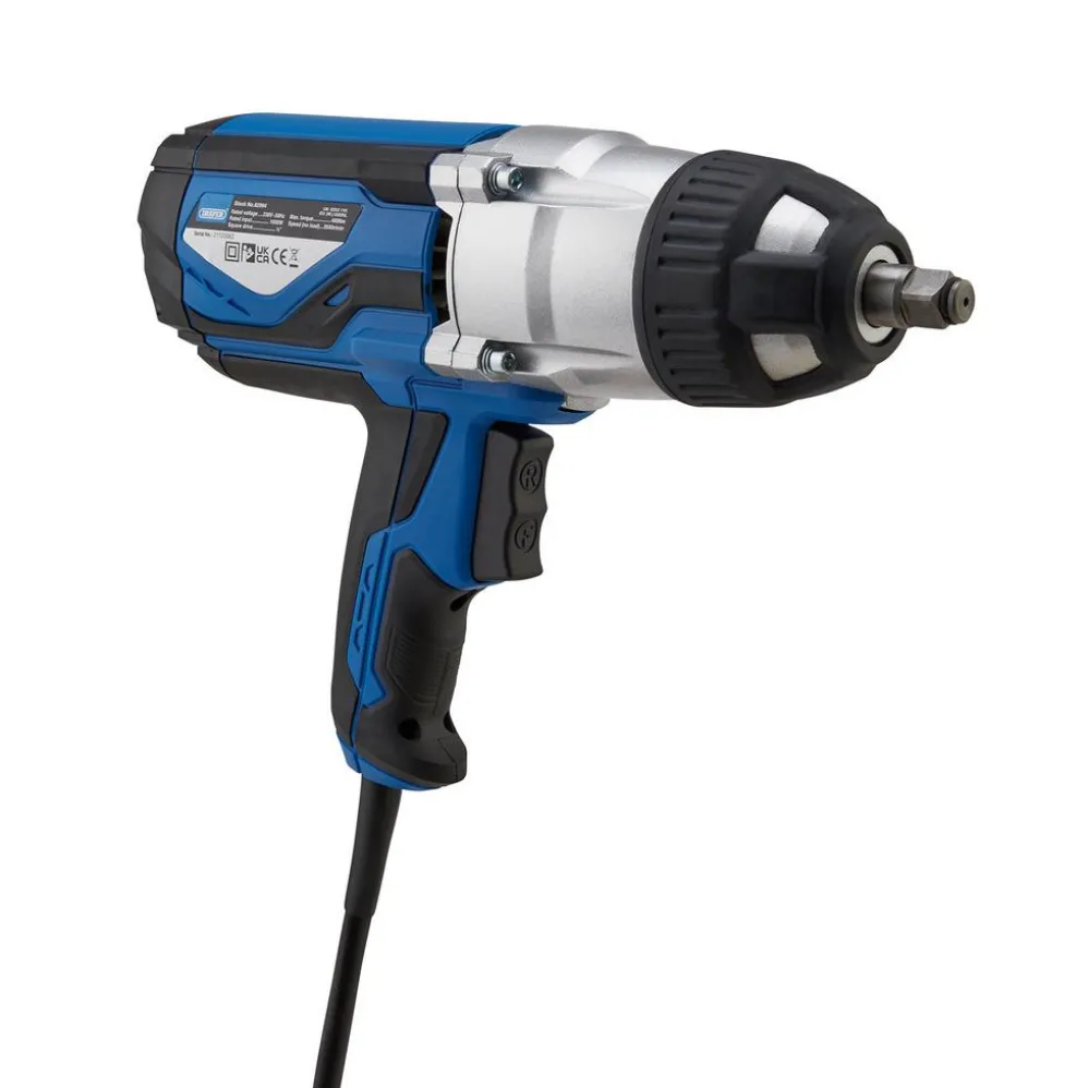 230V Impact Wrench Kit, 1/2" Sq.Dr., 480Nm, 4 x Impact Sockets