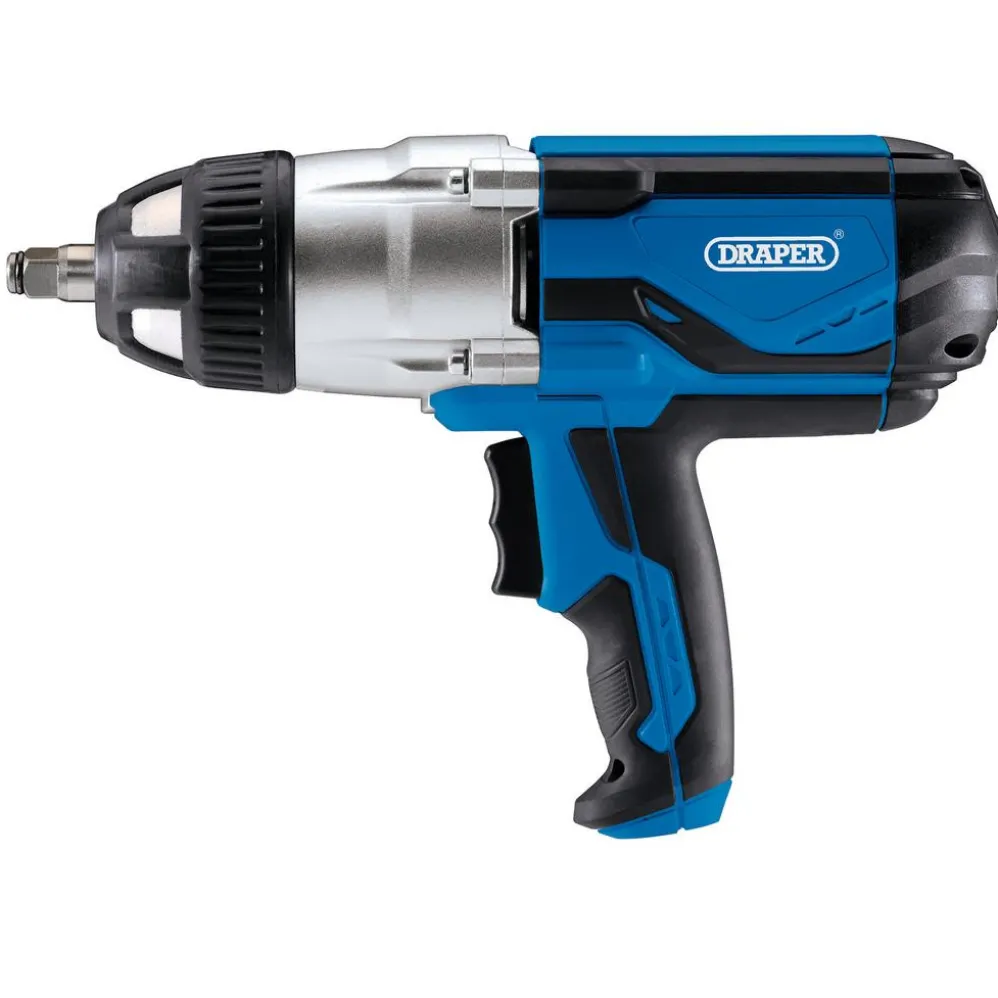 230V Impact Wrench Kit, 1/2" Sq.Dr., 480Nm, 4 x Impact Sockets