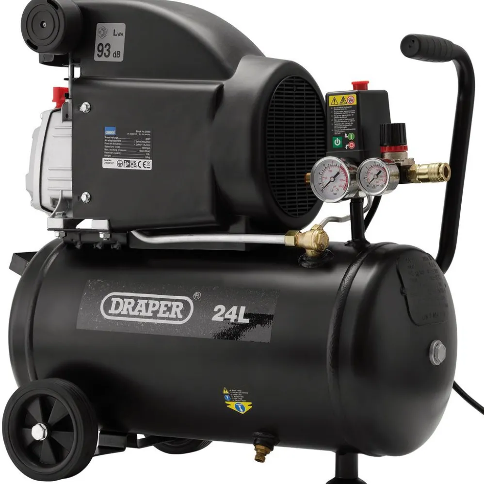 230V 24L Direct Drive Air Compressor, 1.5kW/2hp