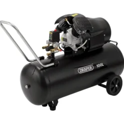 230V 100L Direct Drive V-Twin Air Compressor, 2.2kW/3hp