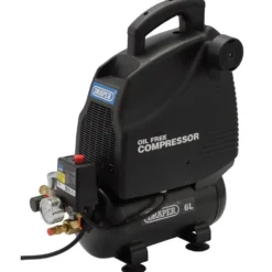230V 6L Oil-Free Air Compressor, 1.1kW/1.5hp