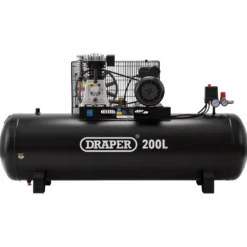 230V 200L Stationary Belt-Driven Air Compressor, 2.2kW/3HP