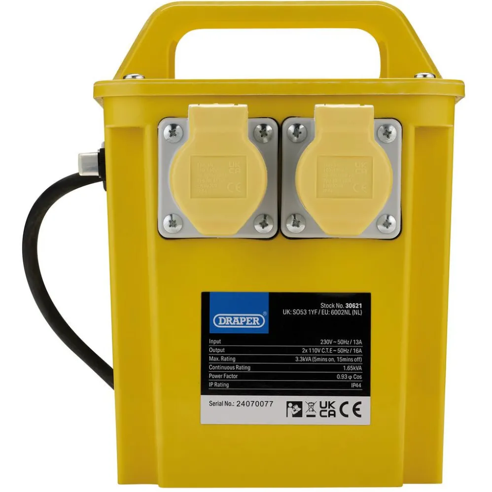 110V Portable Transformer, 3.3kVA