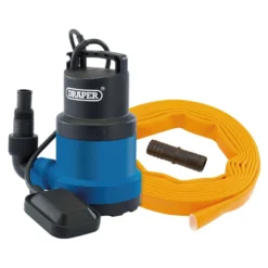 230V Submersible Clean Water Pump with Float Switch and Layflat Hose, 191L/min, 550W