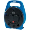 230V 2-Way Cable Reel with LED Work Light, 10m